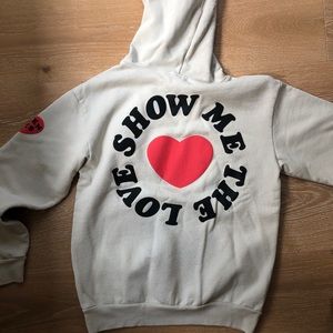 Talentless Show Me The Love Graphic Hoodie in Bone
